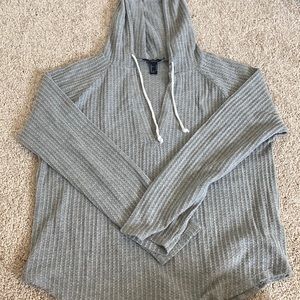 Gray Long sleeve with Hood
